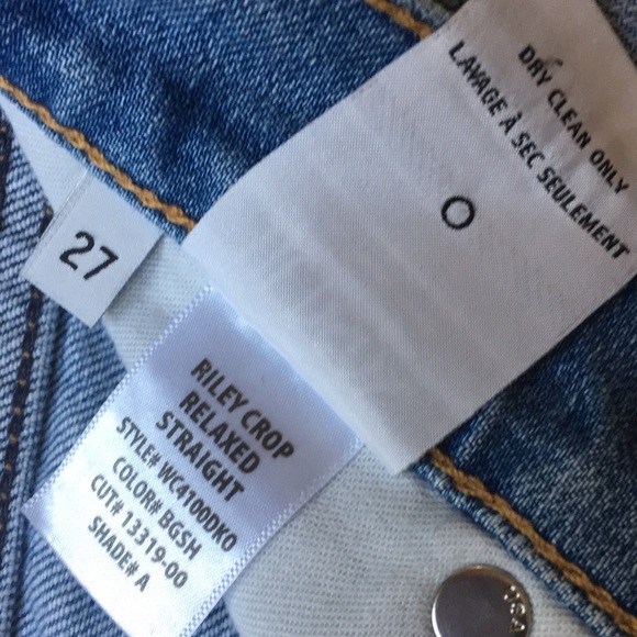 Hudson Riley crop relaxed straight fit jeans - Picture 7 of 12